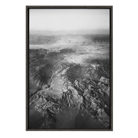 Sylvie Lunar Landing BW Framed Canvas by Emiko and Mark Franzen of F2Images