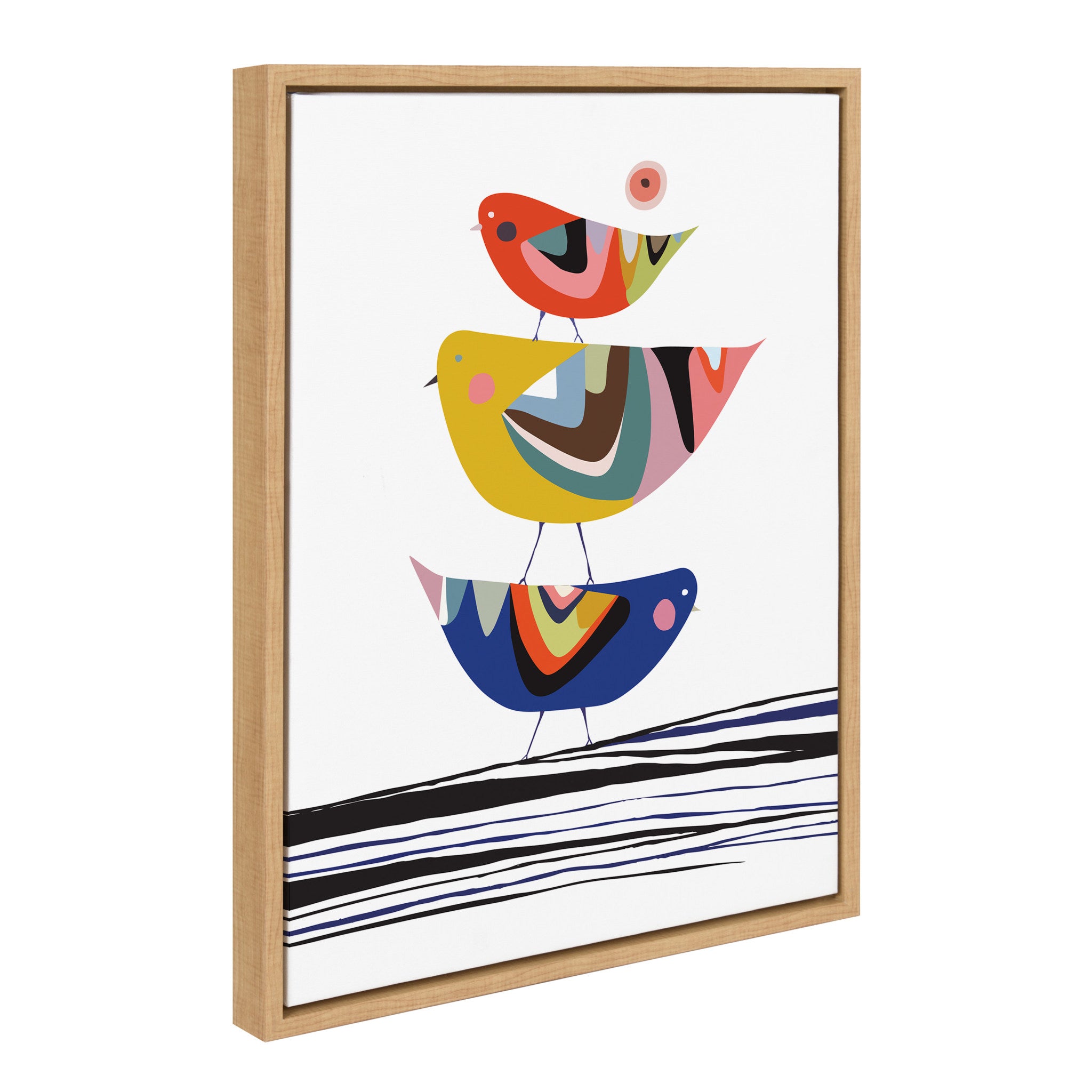 Sylvie Whimsy Modern Framed Canvas Set