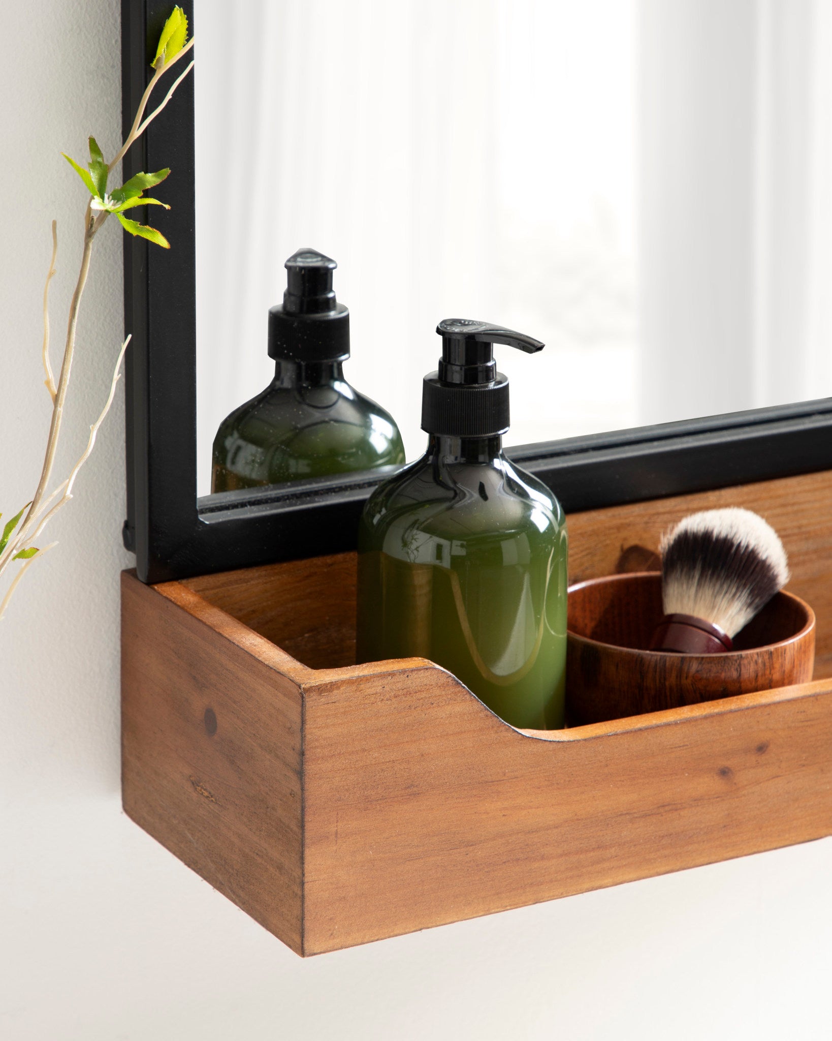 Gammons Wall Mirror with Shelf