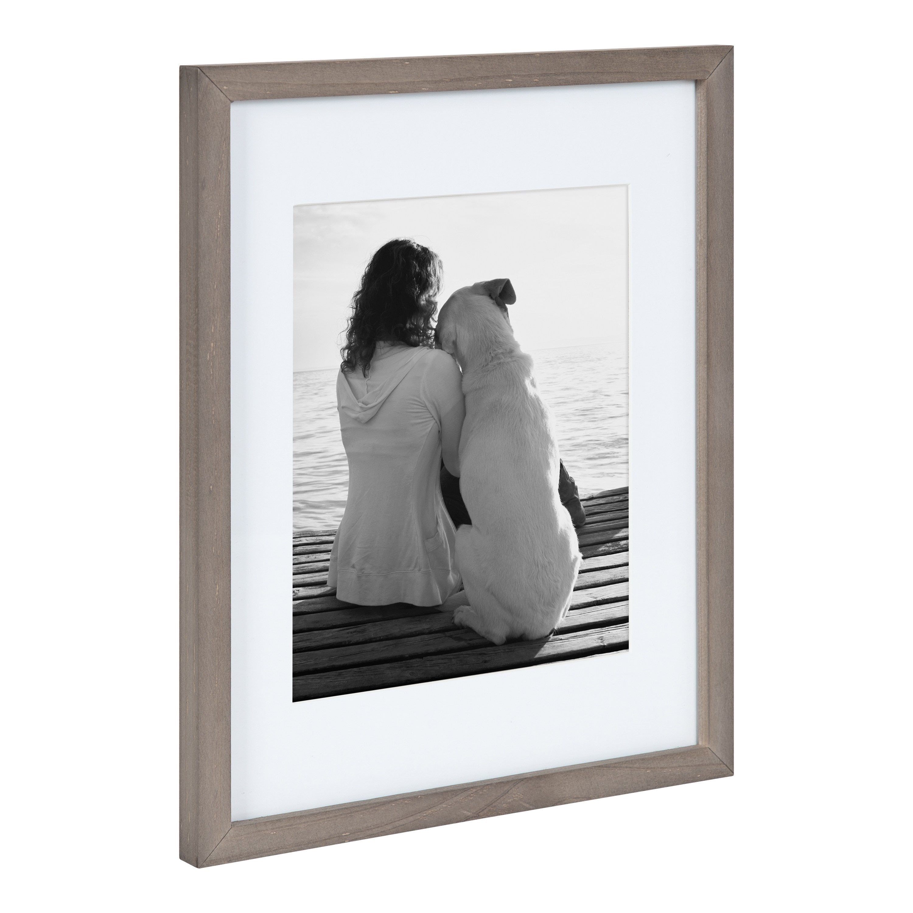 FOLKOR 11x14 Frame with Mat for 8x10 Pictures or without Mat for 11x14,  Aluminum Silver Photo Frame with Stand for Tabletop Wall Display, Gallery  Wall