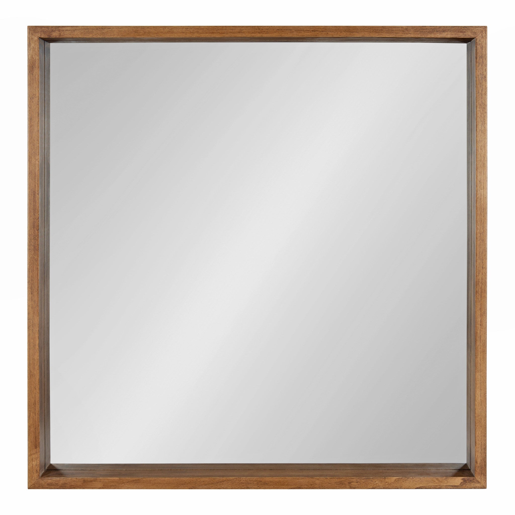 Hutton Wood Framed Square Mirror