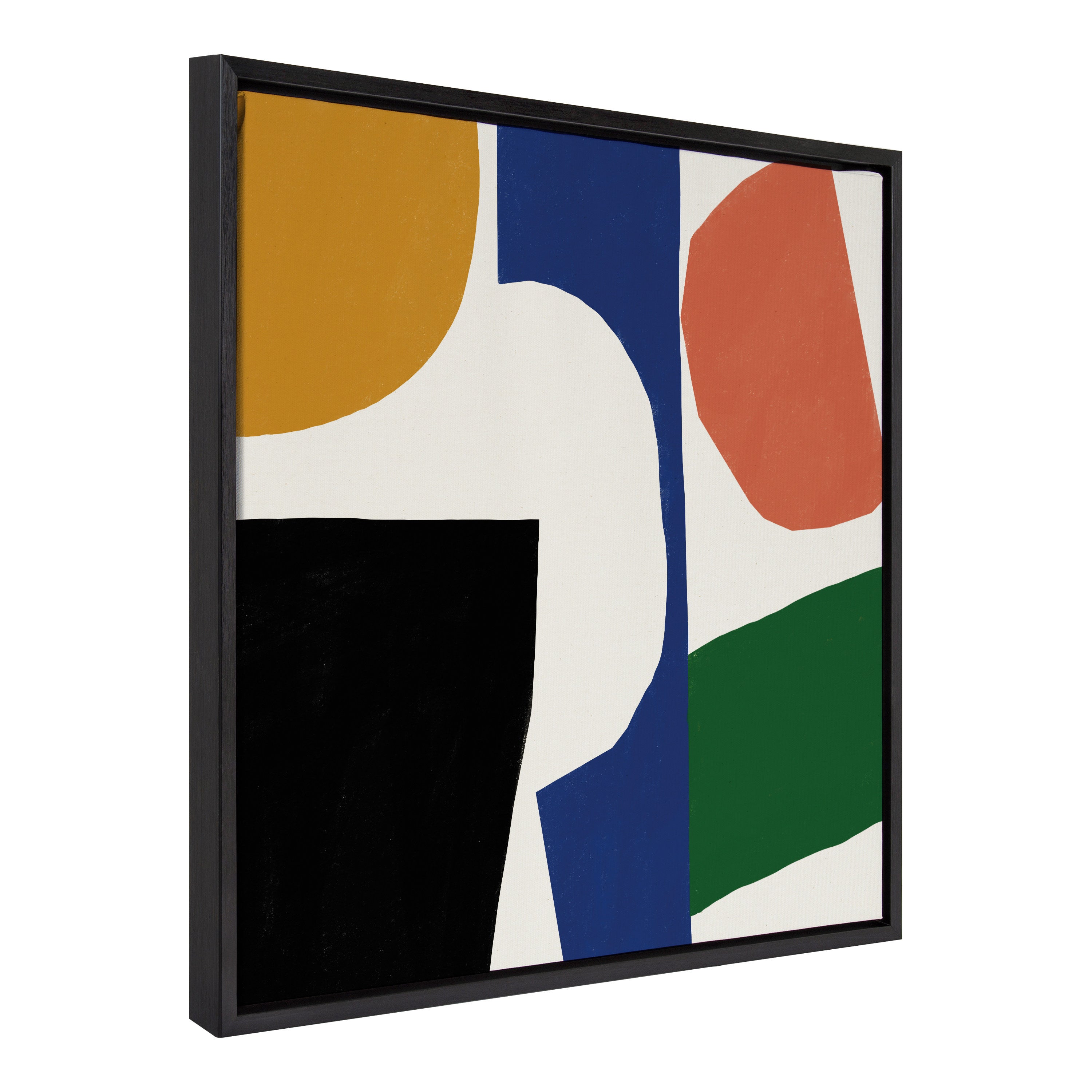 Sylvie Collage Abstract Framed Canvas by Marcello Velho