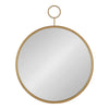 Chayce Mid-Century Modern Round Wall Mirror