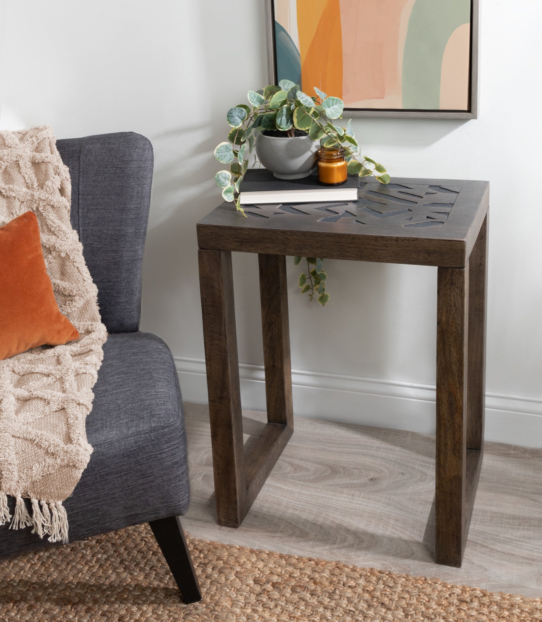 Elyria Wood Side Table