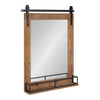 Cates Framed Wall Mirror with Shelf