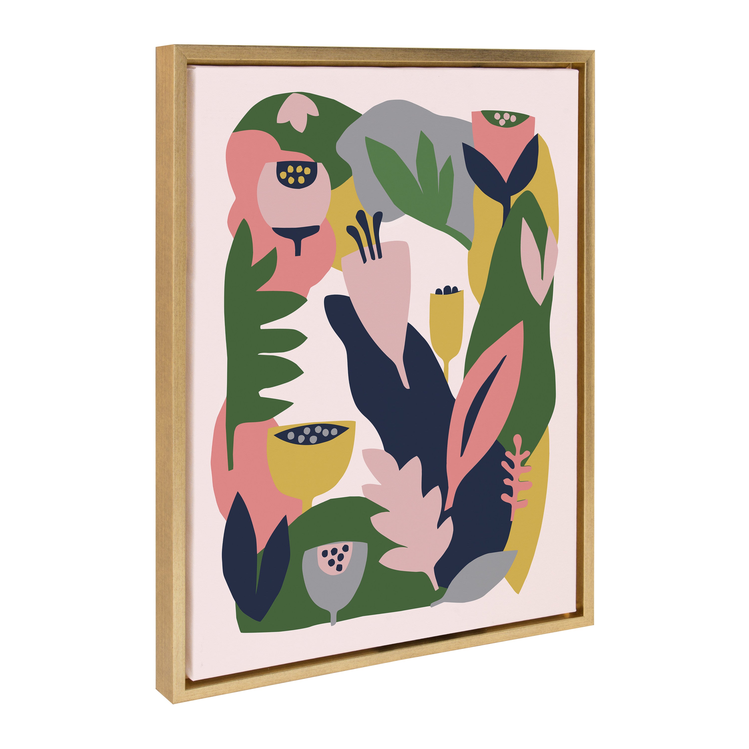 Sylvie Myriam's Garden Framed Canvas by Myriam VanNeste