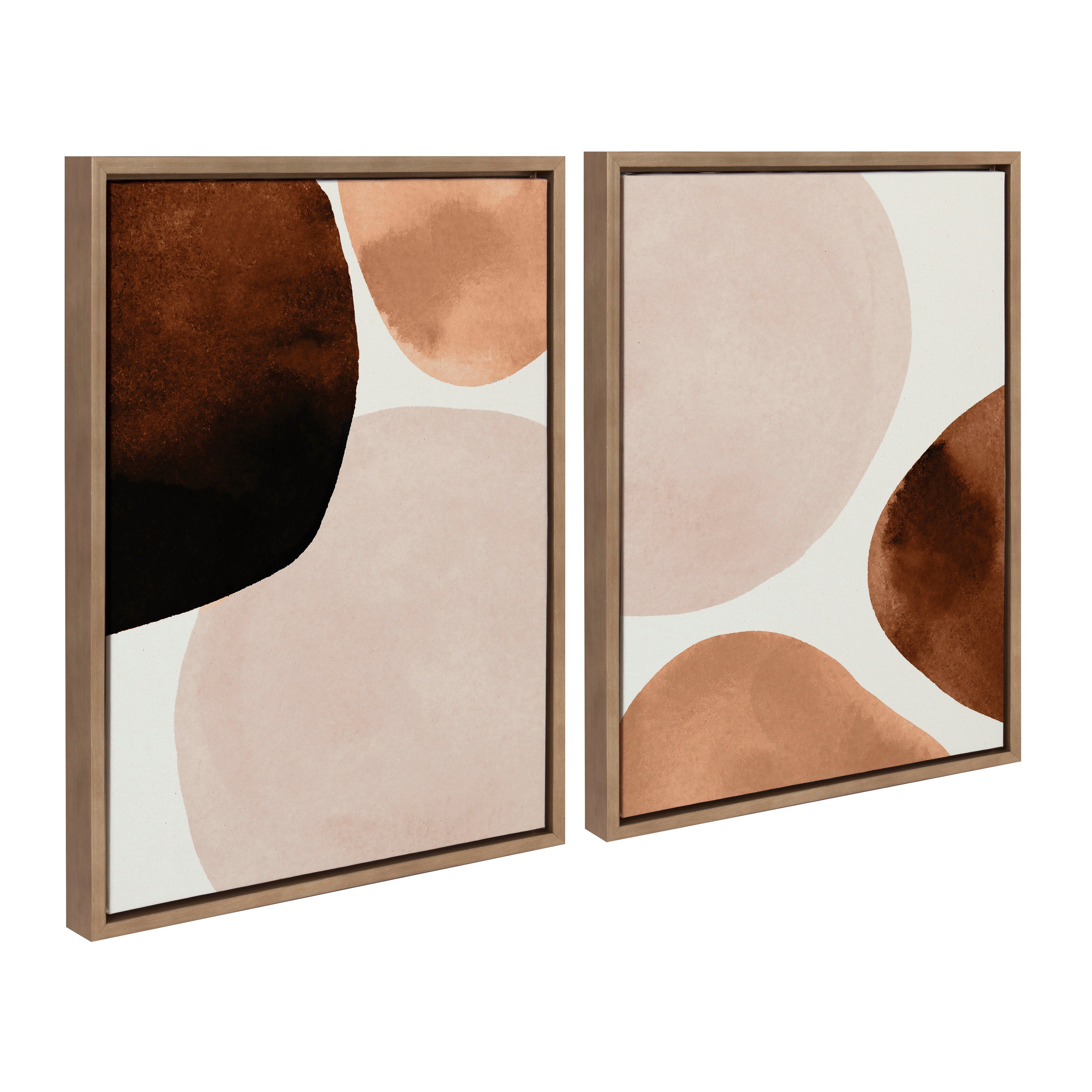 Sylvie Shapes I and II Framed Canvas Set by Amy Lighthall