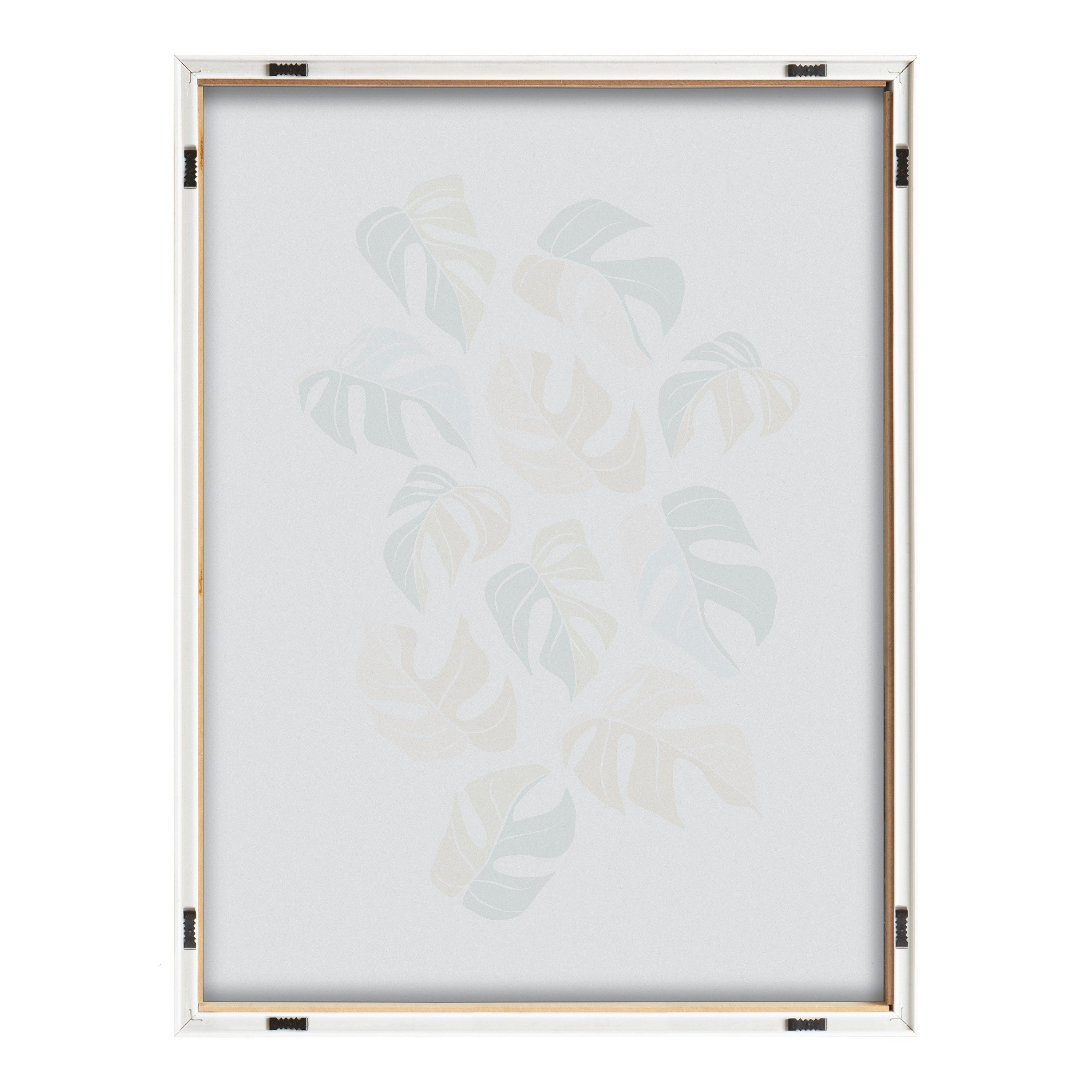 Blake Tropical Leaves 02 Framed Printed Glass by Alicia Schultz