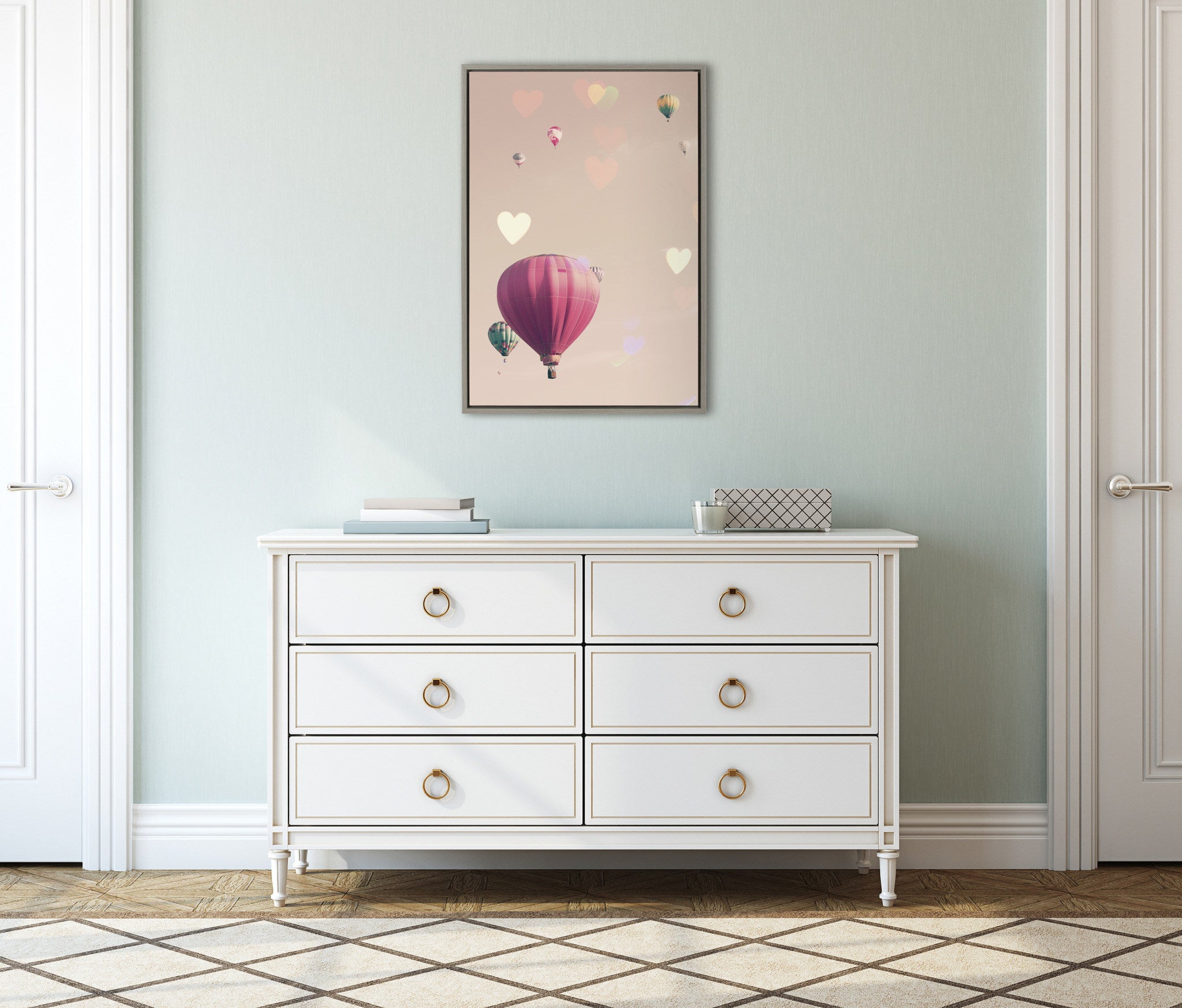 Sylvie A Little Patience Framed Canvas by Caroline Mint