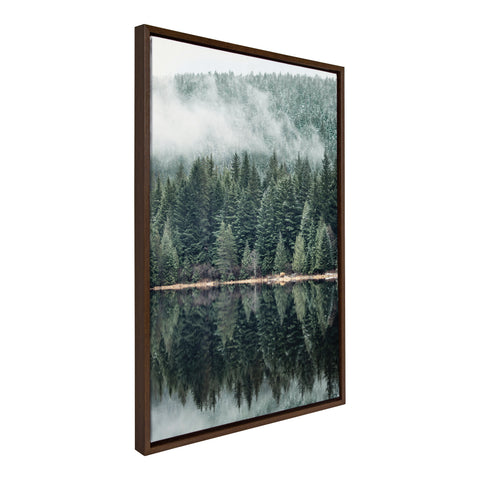 Sylvie Evergreen Reflections Framed Canvas by Emiko and Mark Franzen of F2Images