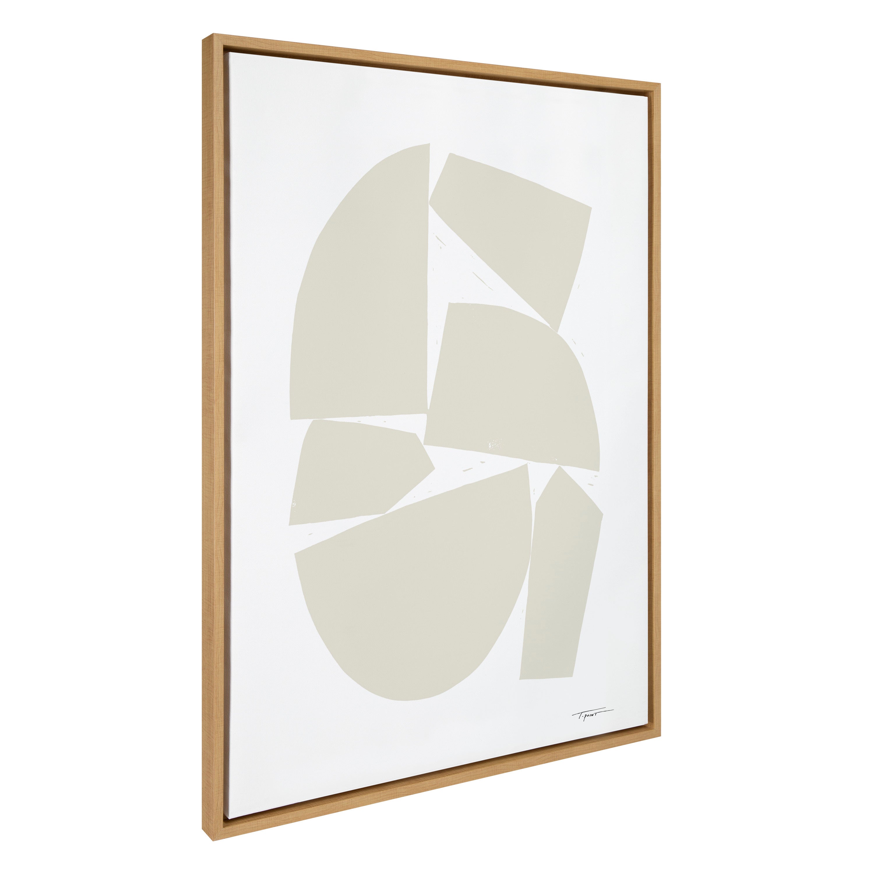 Sylvie Constructed I Neutral Framed Canvas by Statement Goods