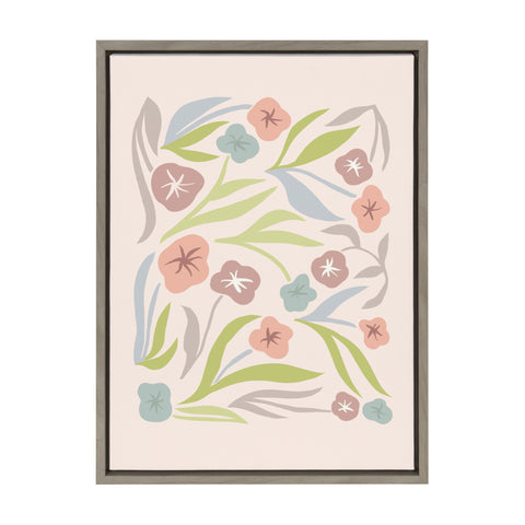 Sylvie Zen Garden Framed Canvas by Kate Aurelia Holloway