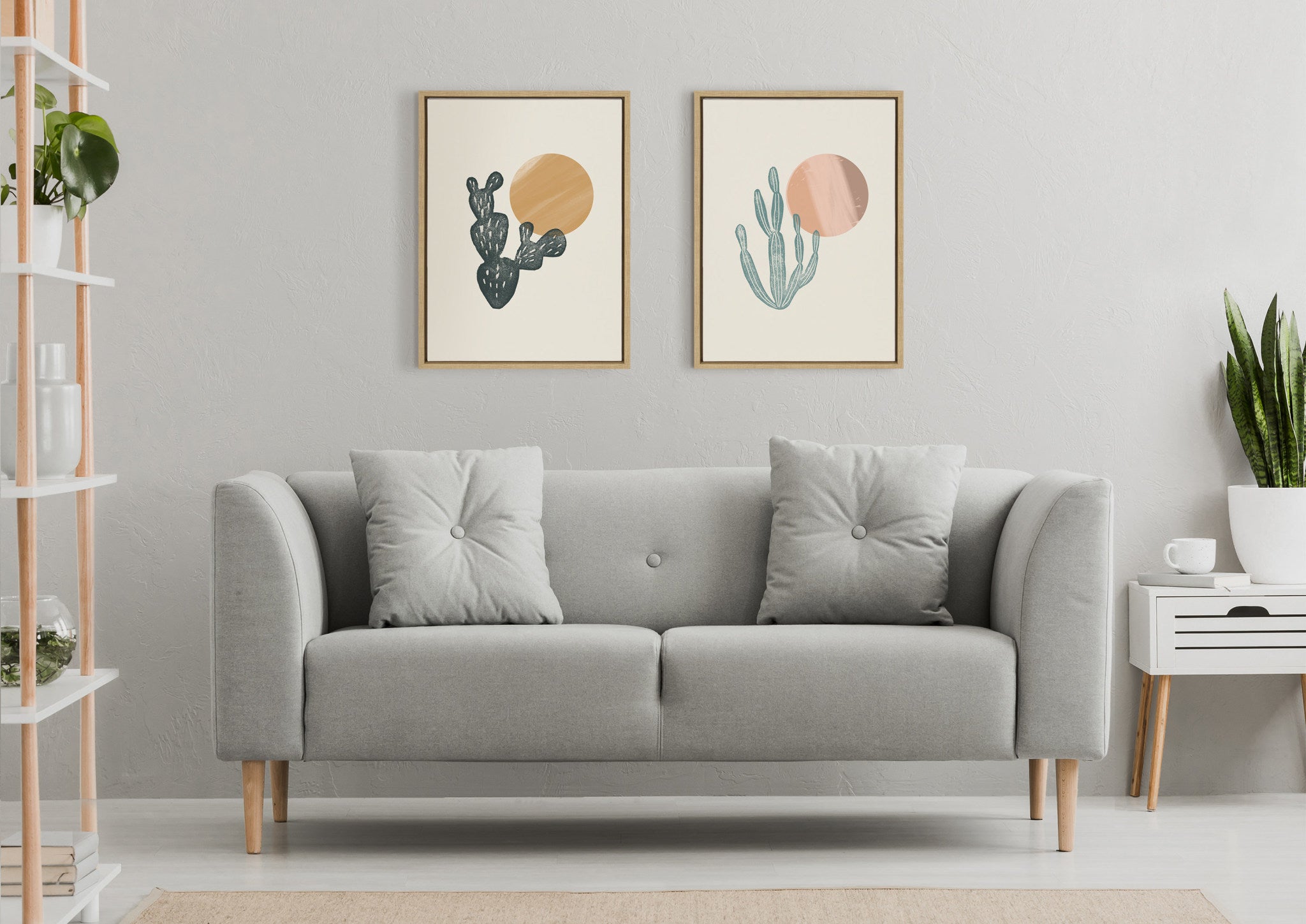 Sylvie Desert Sunrise Framed Canvas by Kate Aurelia Holloway