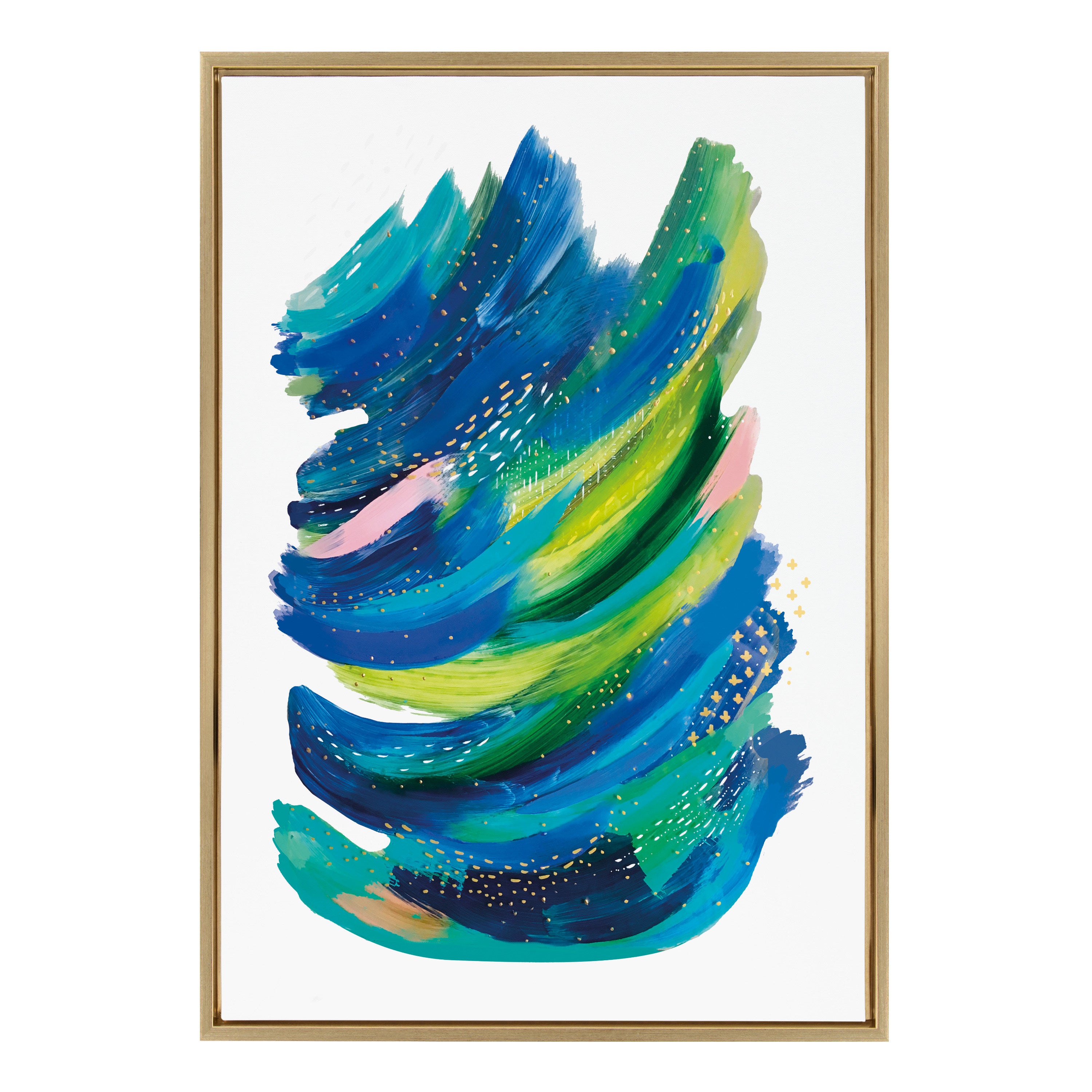 Sylvie Bright Abstract 2 Framed Canvas by Jessi Raulet of Ettavee