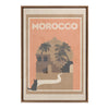 Sylvie Travel Poster Morocco No.2 Framed Canvas by Chay O.