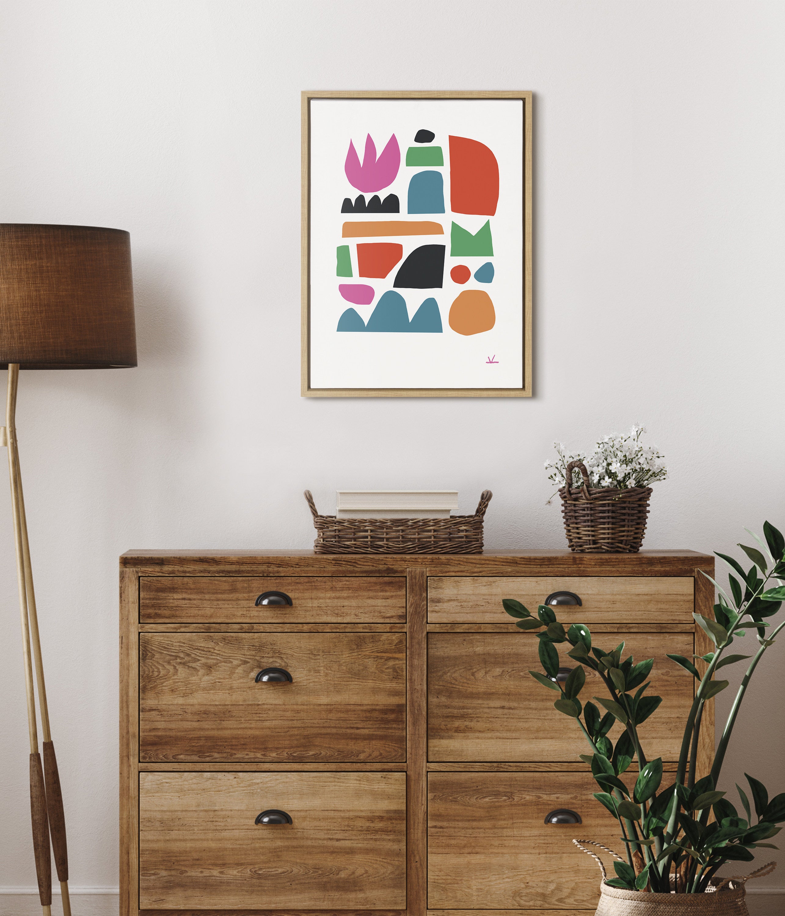 Sylvie Spring Framed Canvas by Kelly Knaga