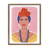 Sylvie La Femme Framed Canvas By Maja Tomljanovic