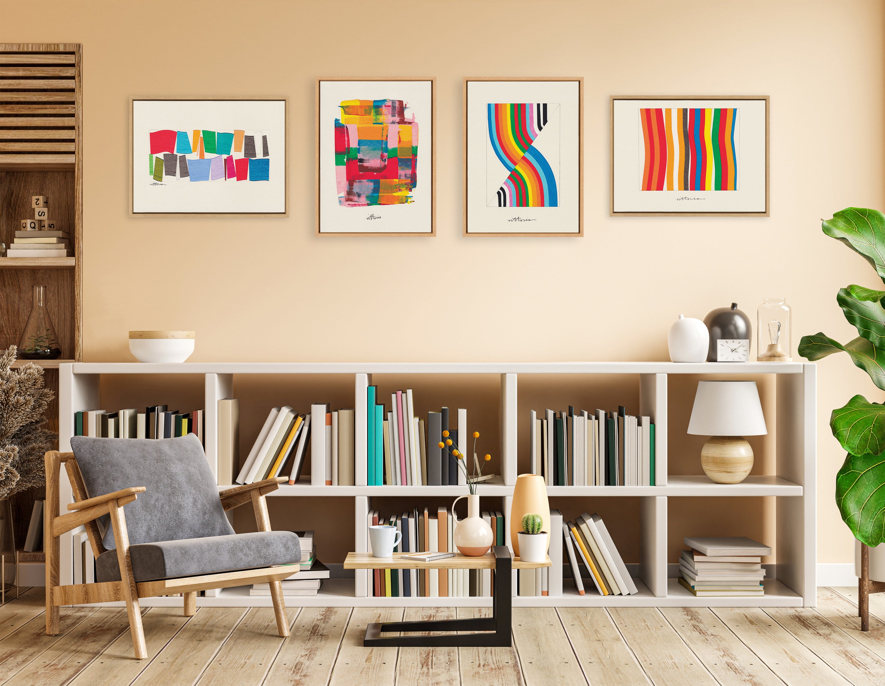 Sylvie Embrace The Excess Framed Canvas by Amber Vittoria