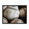 Sylvie Softball Close Up Framed Canvas by Shawn St. Peter