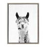 Sylvie Llama Framed Canvas by Simon Te Tai