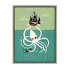Sylvie Kraken Framed Canvas by Amber Leaders Designs