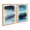 Sylvie Blue Palette I and II Framed Canvas Art Set by Amy Lighthall