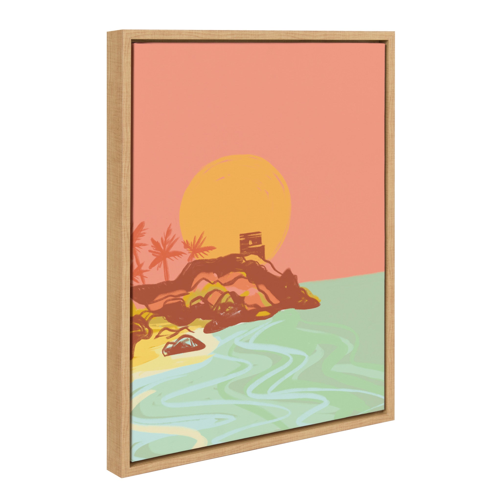Sylvie Tulum Ruins Framed Canvas by Kasey Free