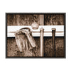 Sylvie Ball In The Dugout Framed Canvas by Shawn St. Peter