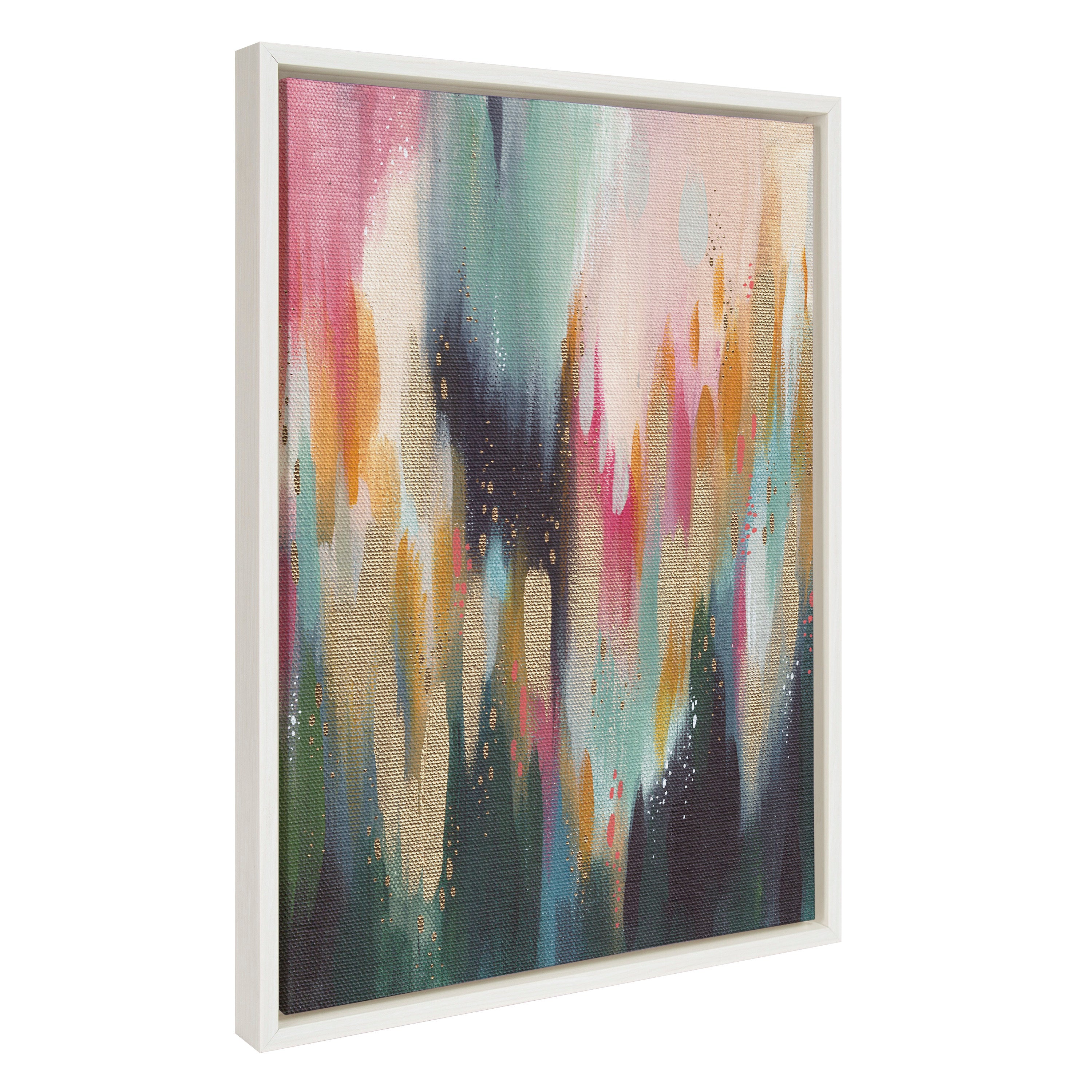 Sylvie Brushstroke 135 Framed Canvas by Jessi Raulet of Ettavee