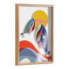 Blake Modern Colorful Whales Framed Printed Glass by Rachel Lee of My Dream Wall
