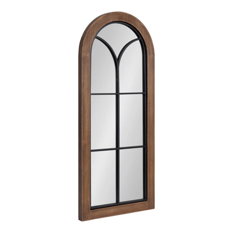 Joffrey Arch Windowpane Framed Wall Mirror