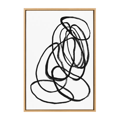 Sylvie Ring of Light 2 Framed Canvas by Nikki Chu