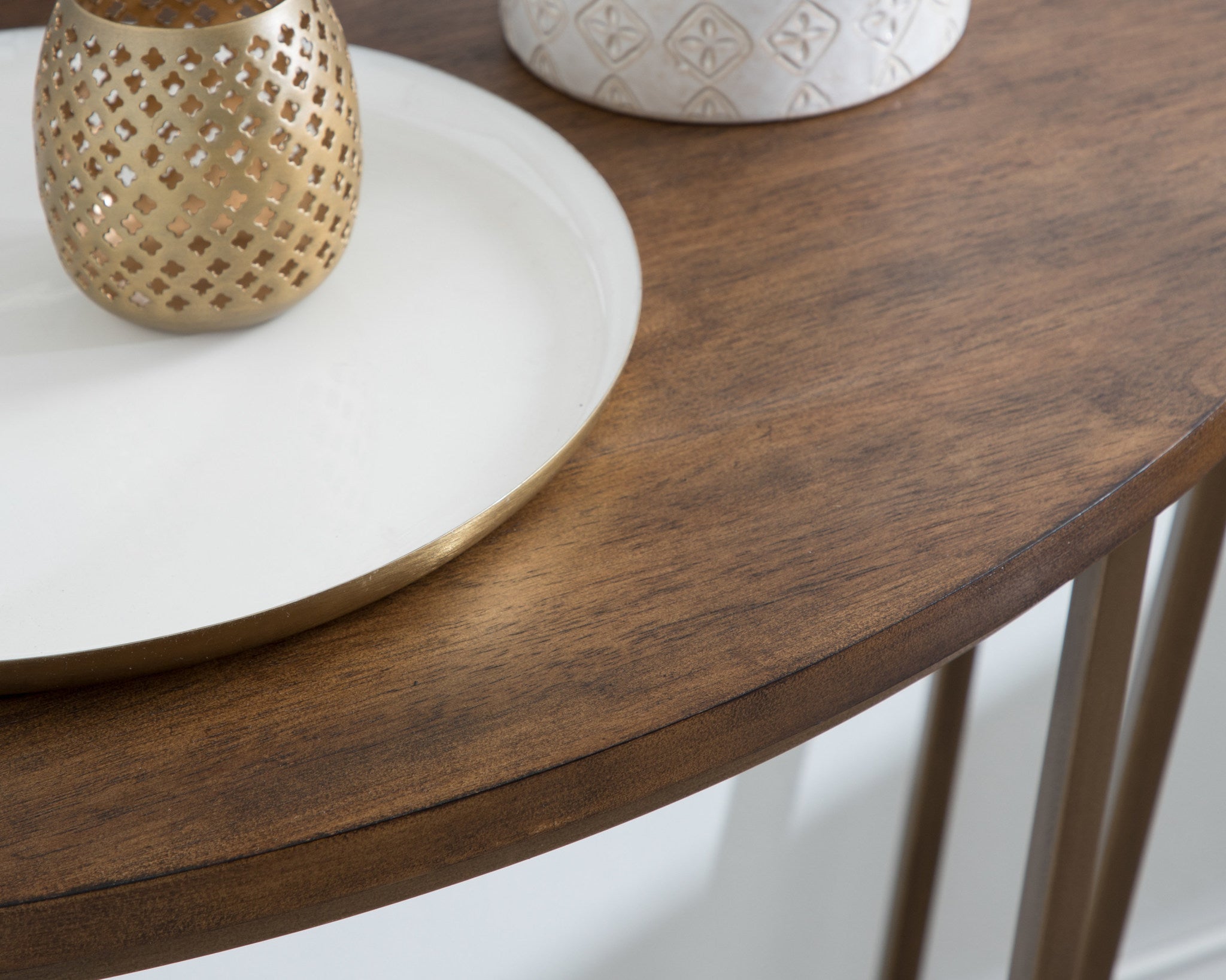 Solvay Wood and Metal Console Table