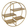 Saphira Round Wood Wall Shelf