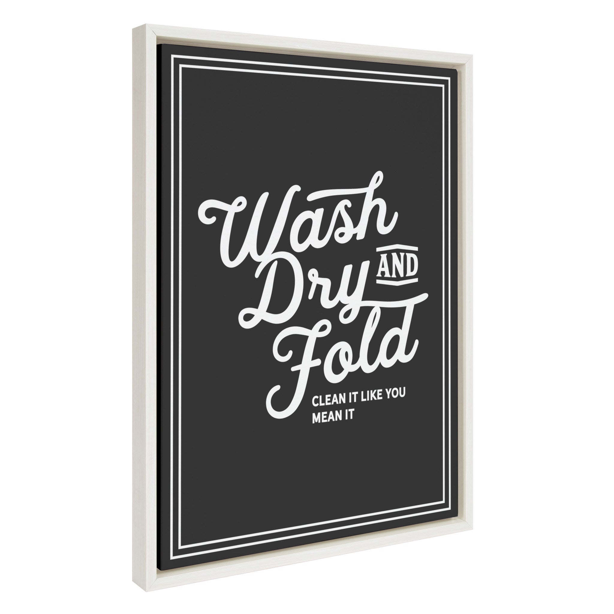 Sylvie Wash Dry and Fold Framed Canvas by Maggie Price