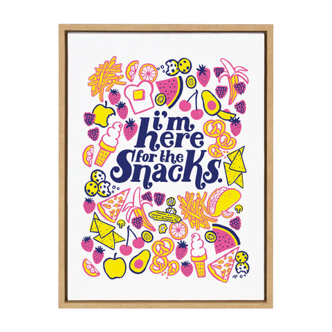 Sylvie Here for the Snacks Framed Canvas by Maria Filar