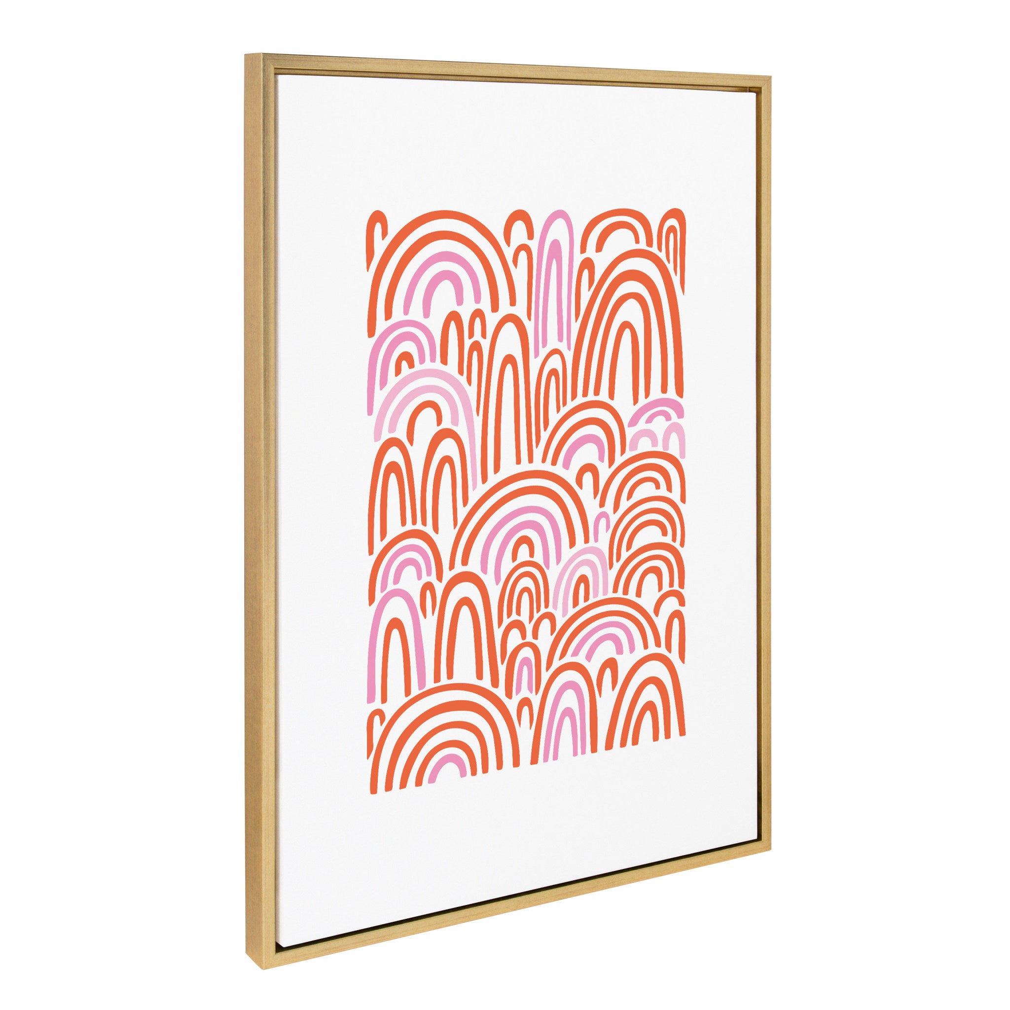 Sylvie Infinite Rainbows Framed Canvas by Elizabeth Olwen