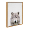 Sylvie Wolf Color Framed Canvas by Simon Te of Tai Prints