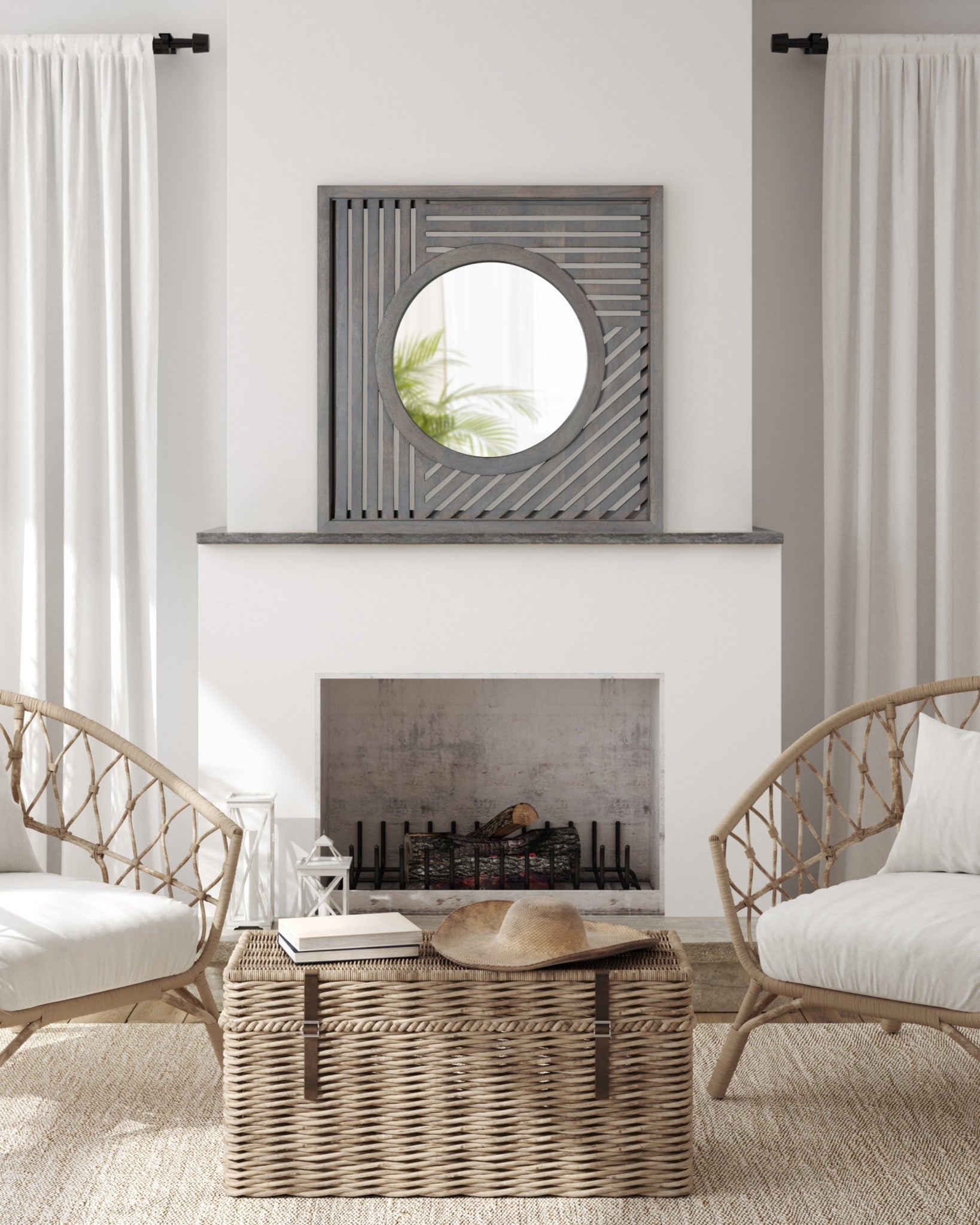 Padgette Wood Framed Wall Mirror