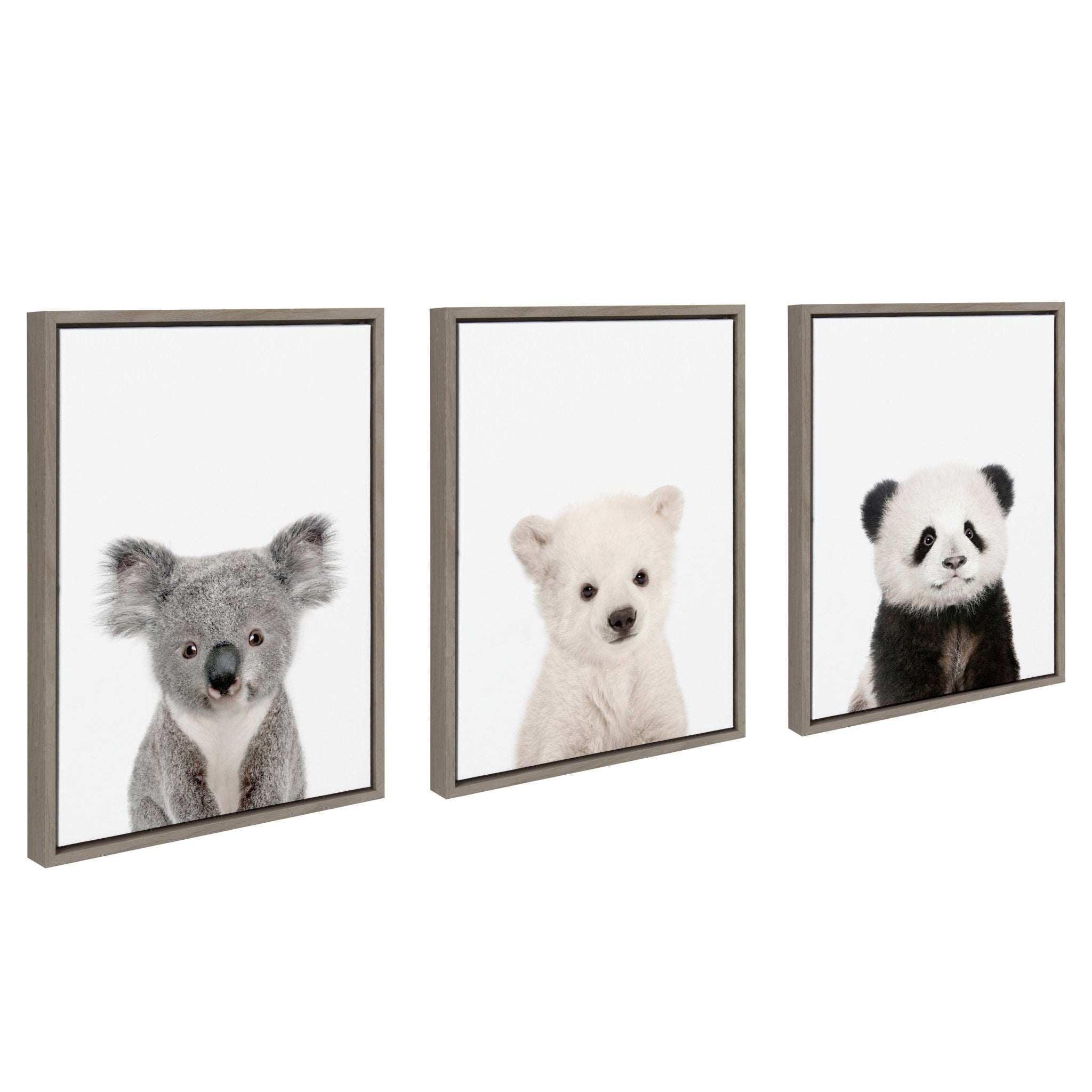 Sylvie Three Bears Framed Canvas By Amy Peterson
