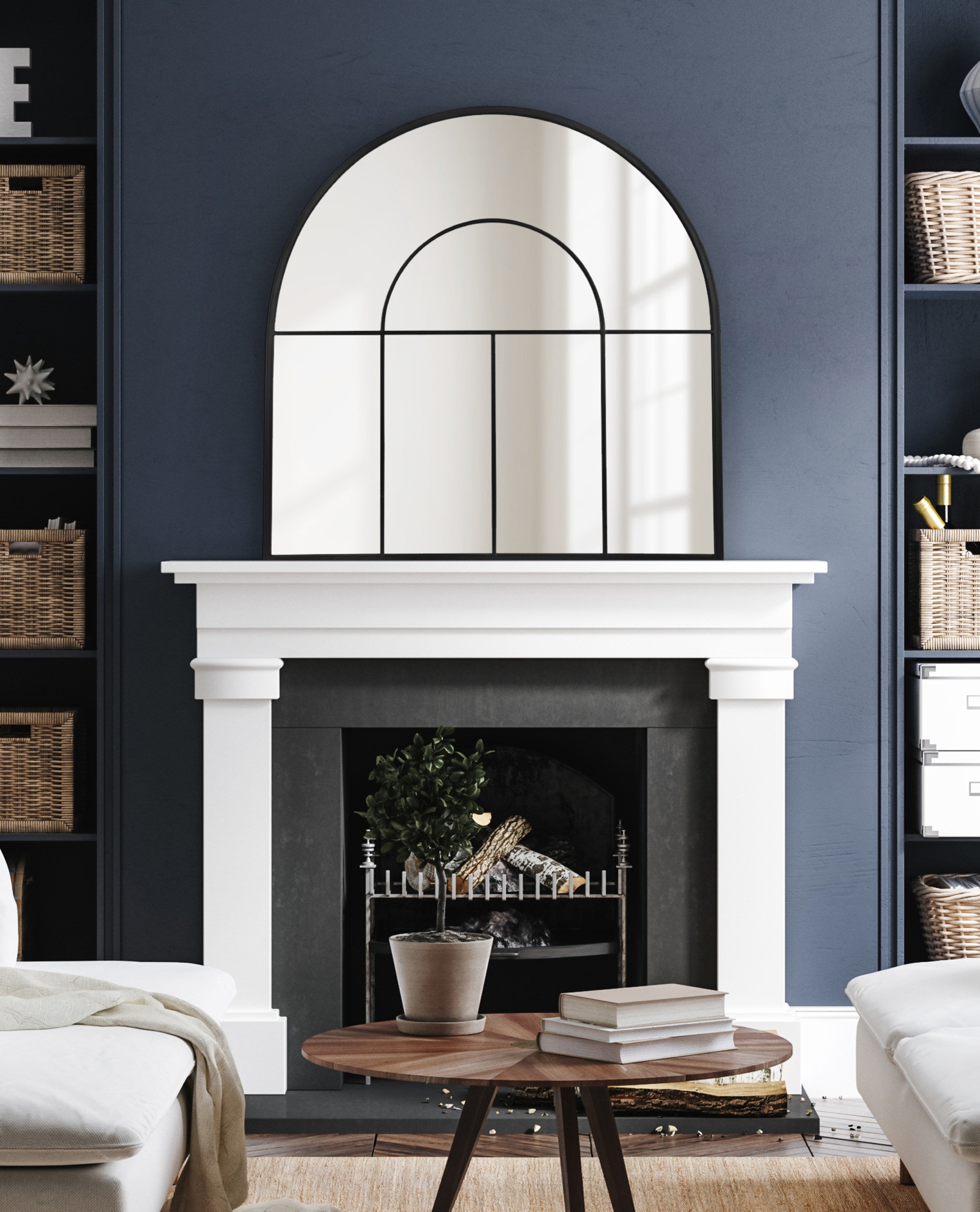 Solei Framed Arch Wall Mirror