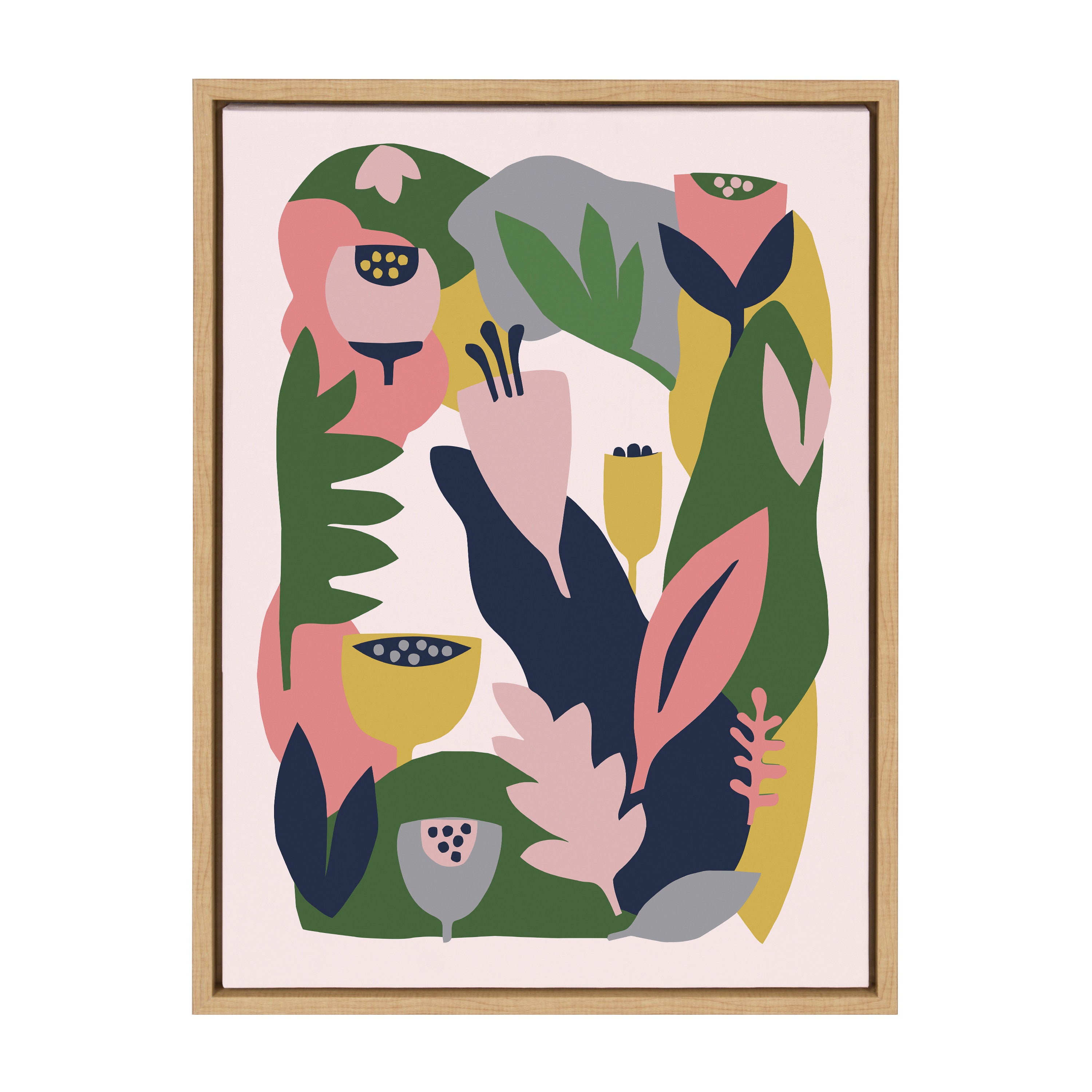 Sylvie Myriam's Garden Framed Canvas by Myriam VanNeste