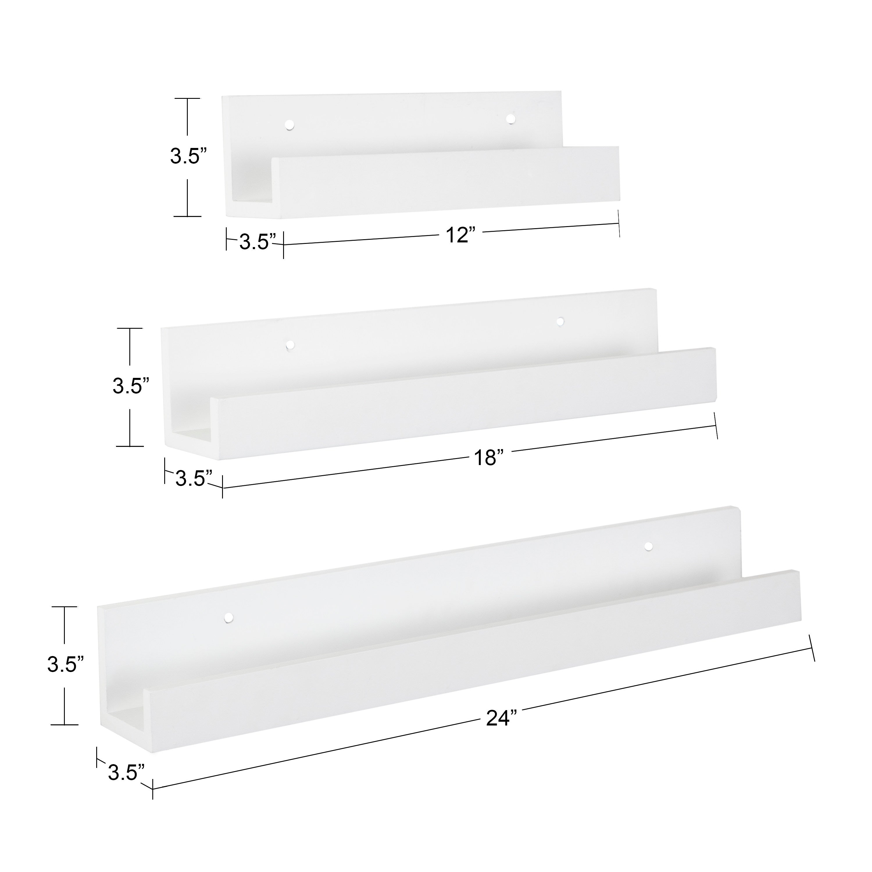 White floating picture ledge hotsell
