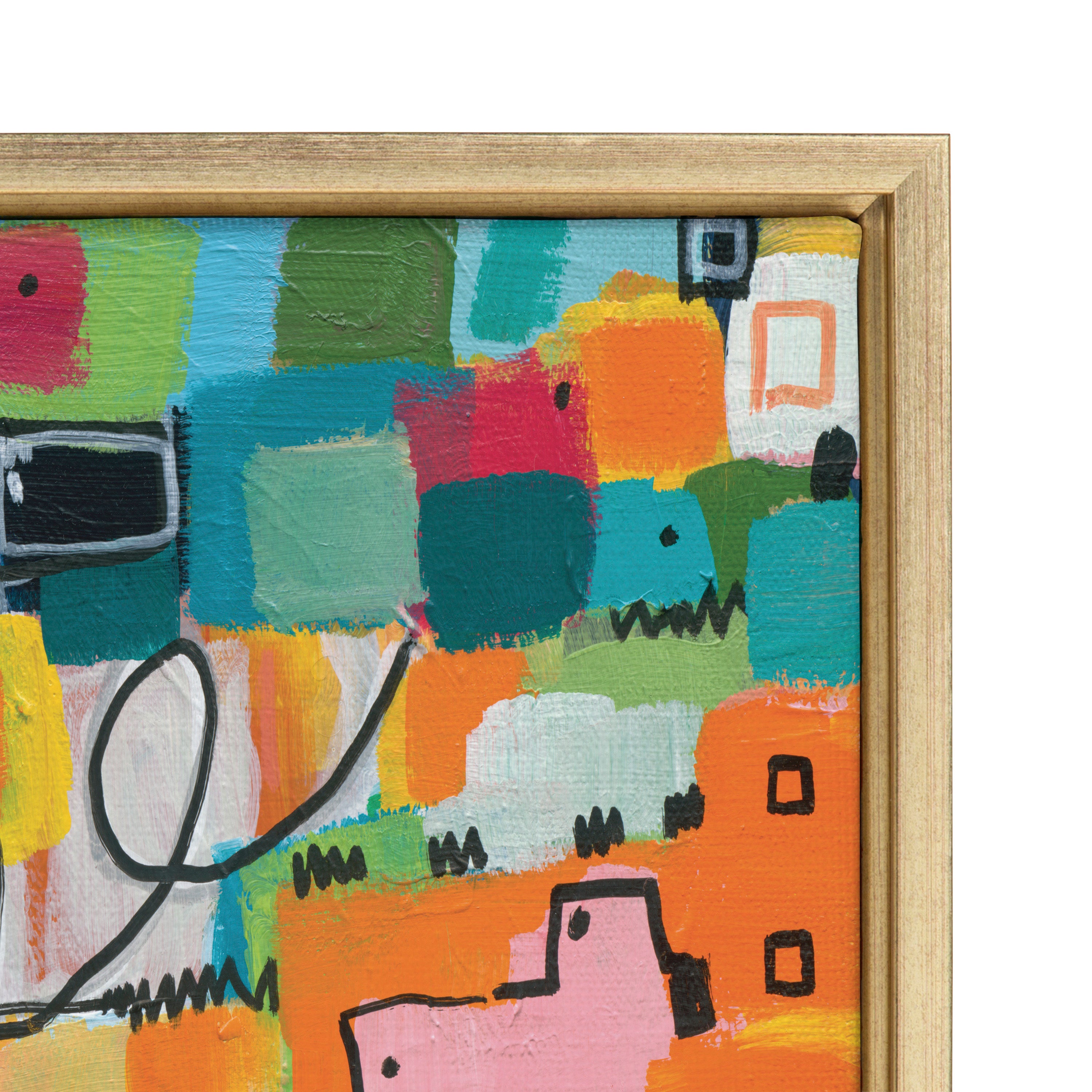Sylvie Afternoon Delight Framed Canvas by Leah Nadeau