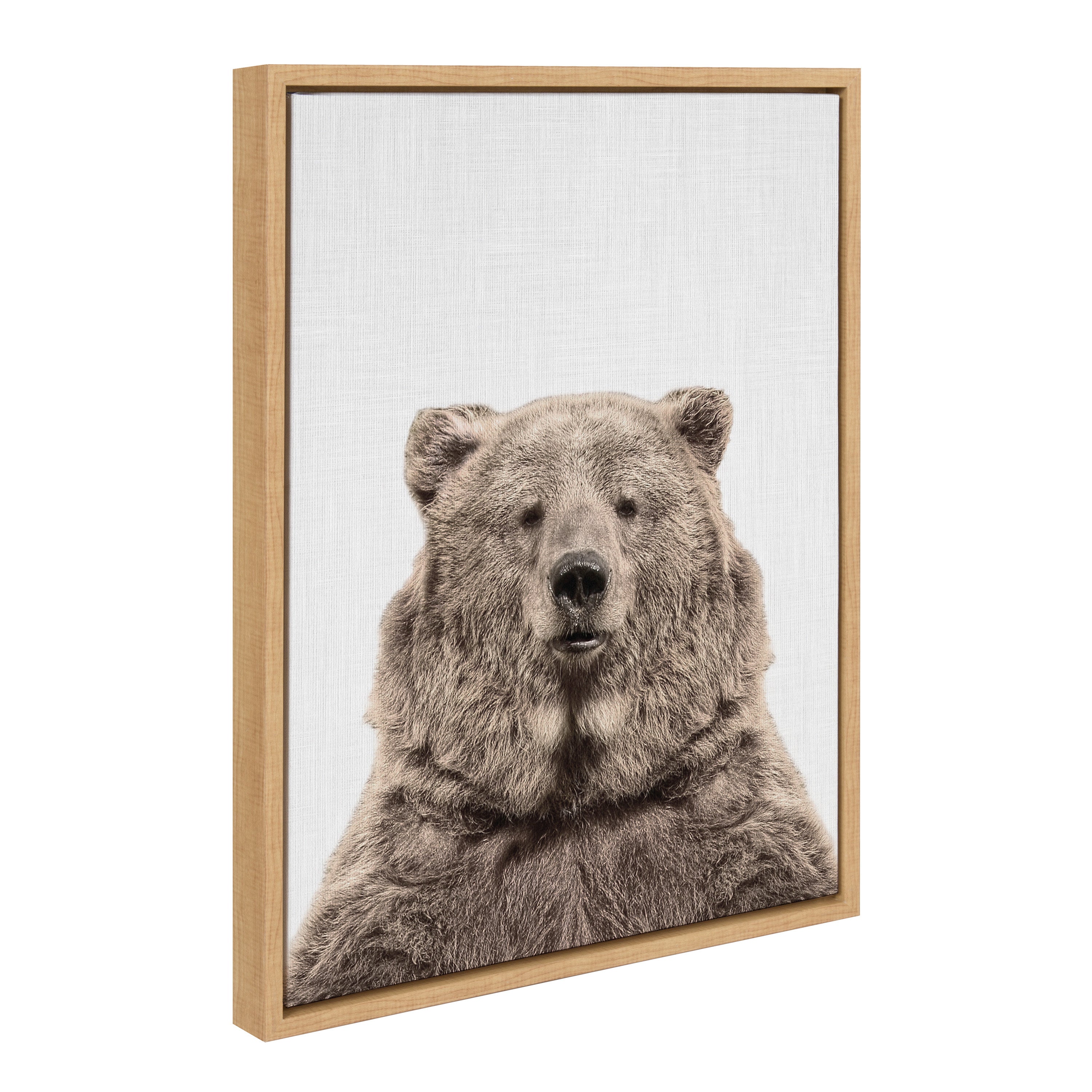 Sylvie Bear European Color Framed Canvas by Simon Te of Tai Prints