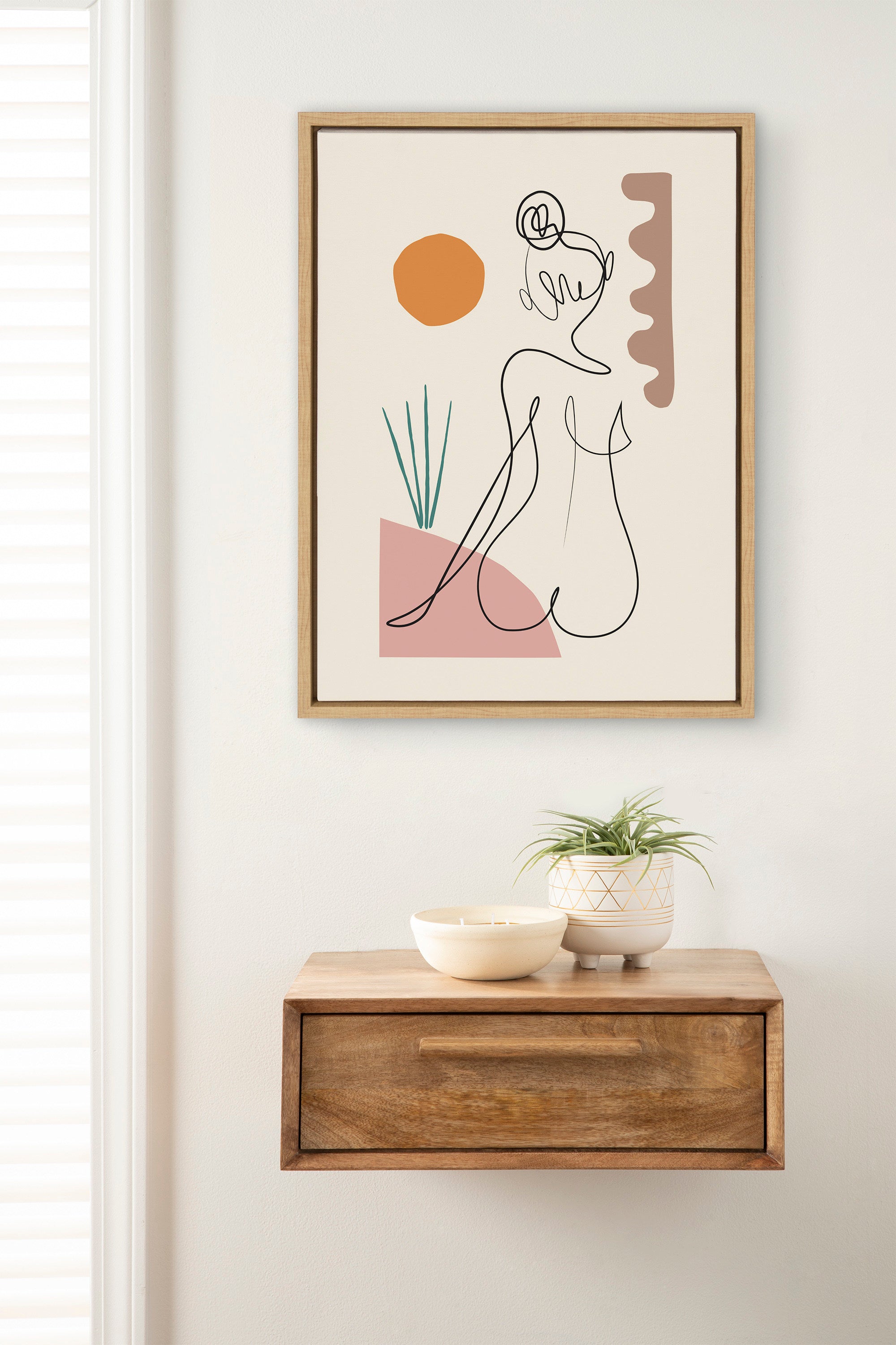 Sylvie Sunset Framed Canvas by Rachel Lee of My Dream Wall