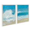 Sylvie Beach Day Left and Right Framed Canvas by Julie Maida