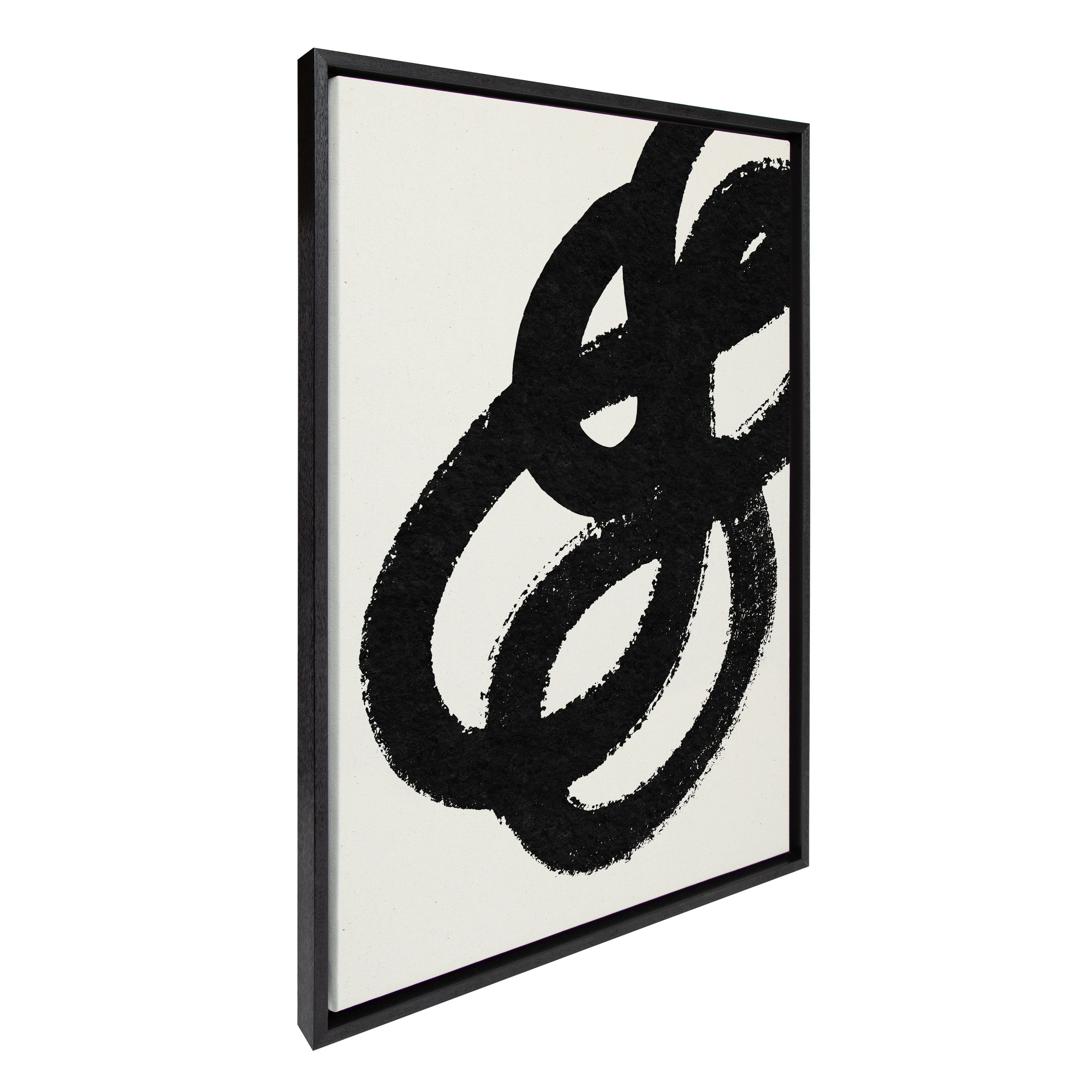 Sylvie Black Path, Follow the Path and This Way Framed Canvas by Rocket Jack