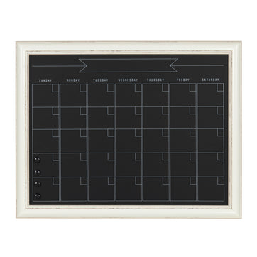Macon Framed Magnetic Chalkboard Monthly Calendar