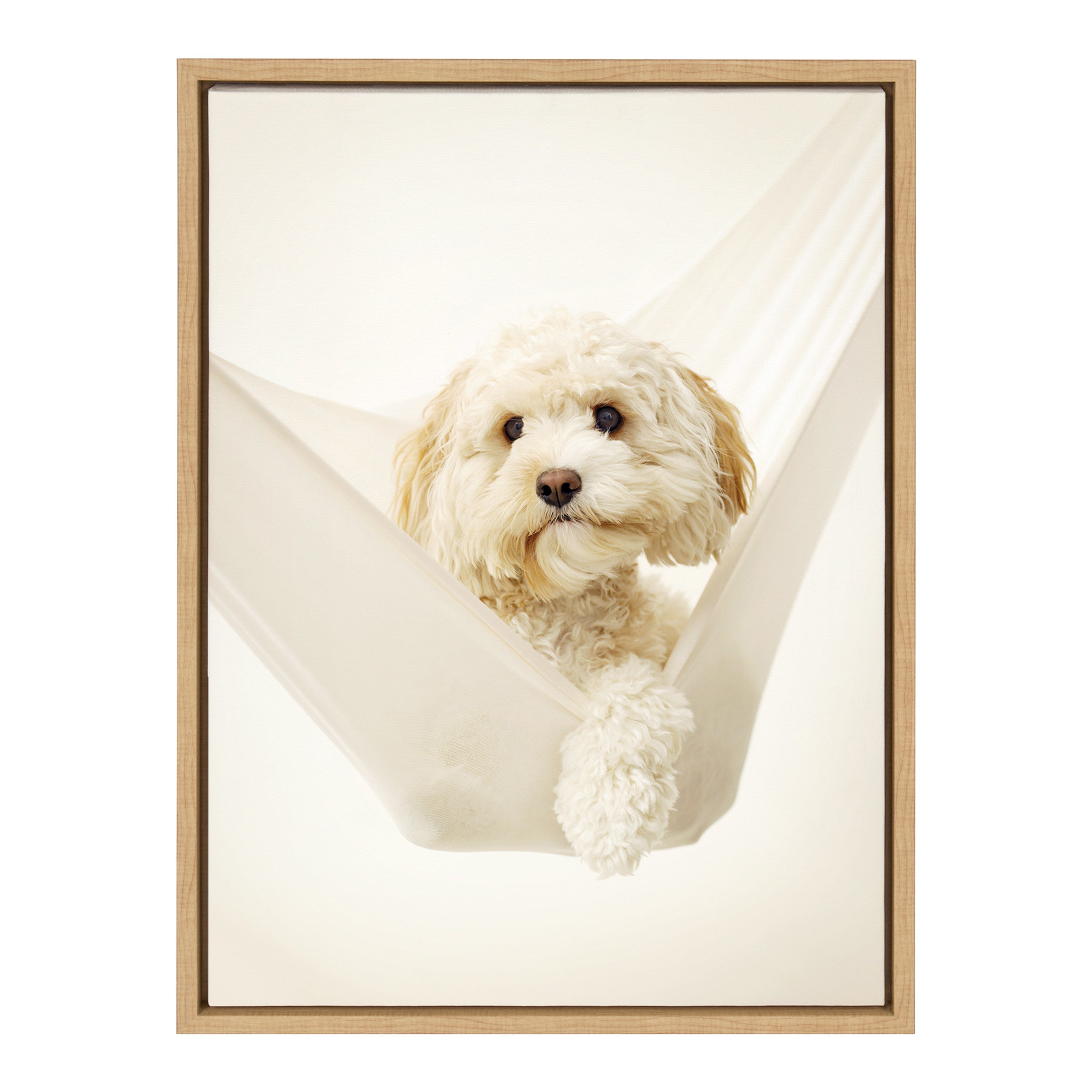 Sylvie Ruby Dog Framed Canvas by Rachael Hale